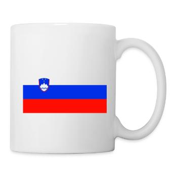 Slowenische Flagge - Tasse - Weiß - Rechts