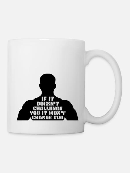 Séance d’entraînement Fitness Motivation Citation - Mug blanc - blanc