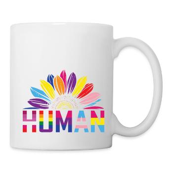 LGBTQ Nonbinary Colorful Rainbow Flag LGBTQ+ Pride - Mug - white - Right