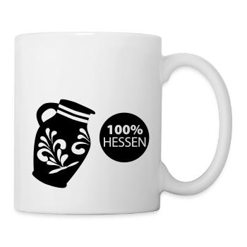 Bembel 100% HESSEN #FFM #BembelDesign #069 - Tasse - Weiß - Rechts