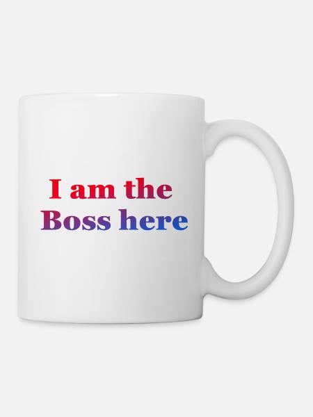 Je suis le patron ici - Mug blanc - blanc