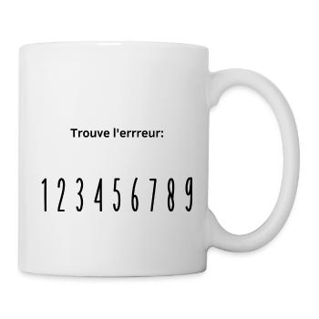 errreur - Mug blanc - blanc - Droite