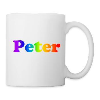 Peter - Tasse - Weiß - Rechts