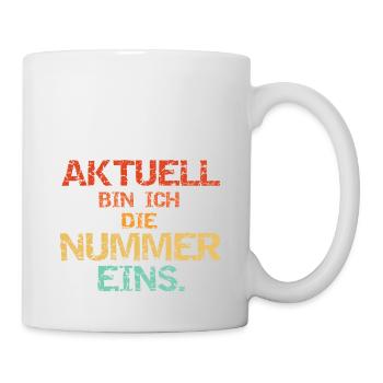 Nummer Eins - Vintage - Tasse - Weiß - Rechts
