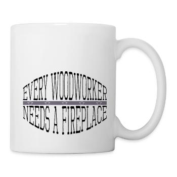 amateurs syndicat charpentier tshirts idée cadeau - Mug blanc - blanc - Droite