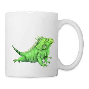 drôle d’iguane - Mug blanc - blanc - Droite