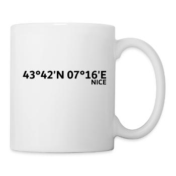Nice Koordinaten - Tasse - Weiß - Rechts