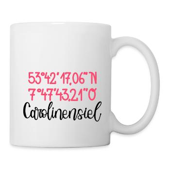 Carolinensiel - mein Herzensort - Tasse - Weiß - Rechts