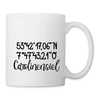 Heimathafen - Carolinensiel - Tasse - Weiß - Rechts