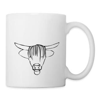 Taureau - Mug blanc - blanc - Droite