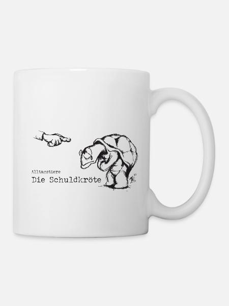 Die Schuldkröte - Tasse - Weiß