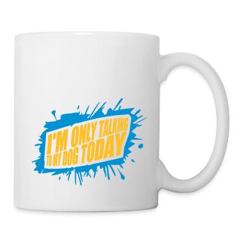 ne parler qu’au chien - Mug blanc - blanc - Droite
