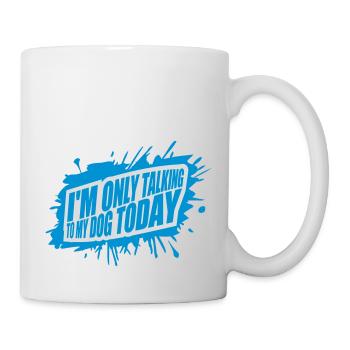 only talking to dog - Mug - white - Right