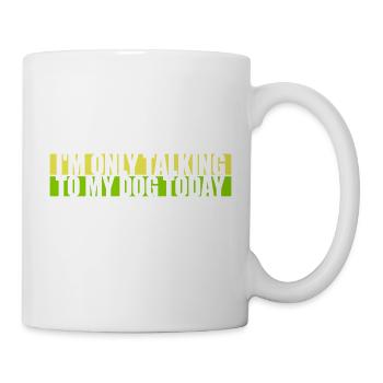 only talking to dog - Tasse - Weiß - Rechts