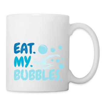 Eat My Bubbles Swimming Team Swimmer Lustig Schwim - Mug - white - Right
