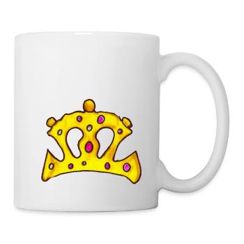 Crown King Queen Emperor Majesty Children Design - Mug blanc - blanc - Droite