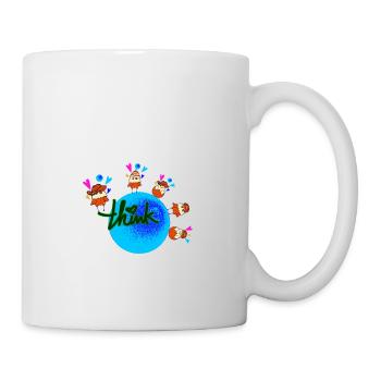 Erden Spruch - Tasse - Weiß - Rechts