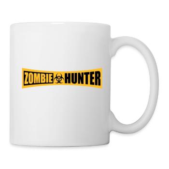 zombie hunter Halloween quote - Mug - white - Right