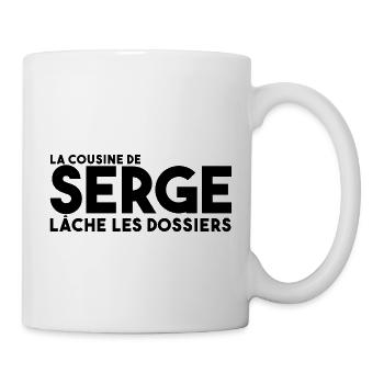 La cousine de Serge - Mug blanc - blanc - Droite
