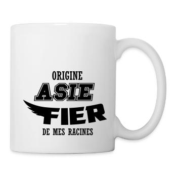 Origine Asie fier de mes racines - Mug blanc - blanc - Droite