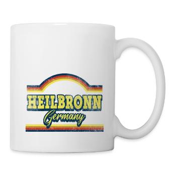Heilbronn Germany City Font Vintage Retro - Mug - white - Right