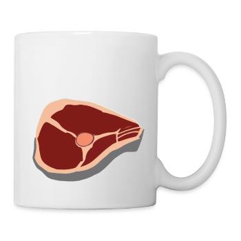 Steak Meat Beef Food and Grilling T-Bone - Mug - white - Right