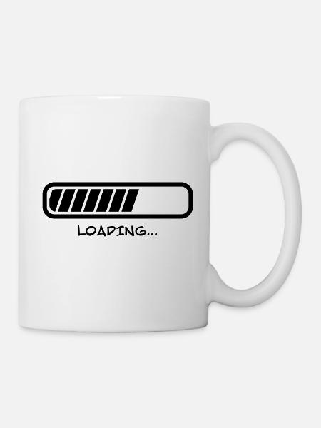 Barre de charge en attente de charge - Mug blanc - blanc