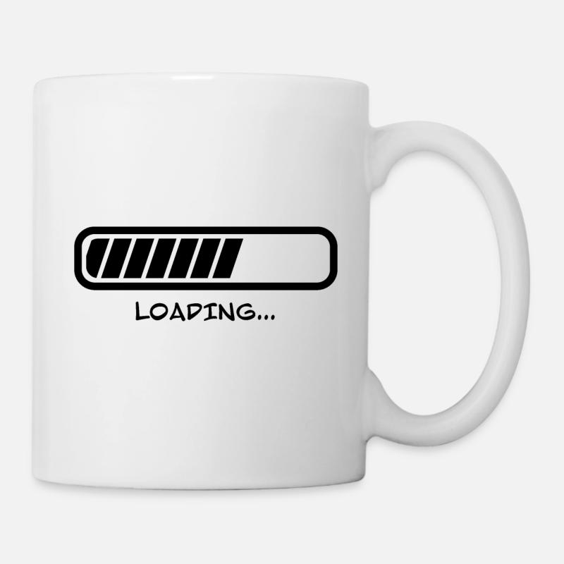 Barre de charge en attente de charge - Mug blanc - blanc