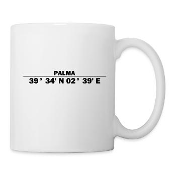 Palma Koordinaten - Tasse - Weiß - Rechts