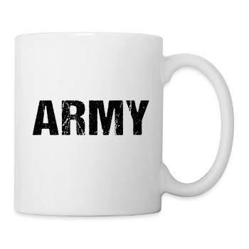 Army Soldaten Militär Vintage - Tasse - Weiß - Rechts