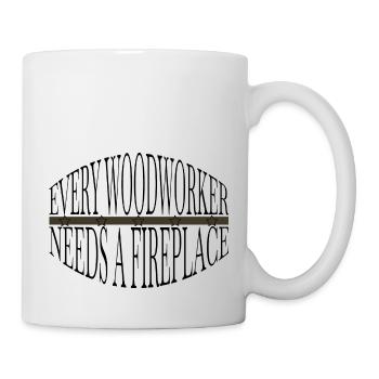 Bûcheron Foresterie Drôle de citation Charpentier - Mug blanc - blanc - Droite