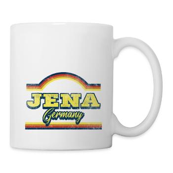 Jena Germany City Font Vintage Retro - Mug - white - Right