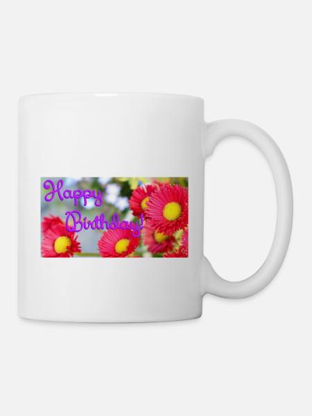 Happy Birthday! - Tasse - Weiß