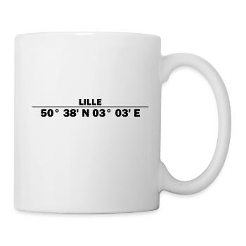 Lille Koordinaten - Tasse - Weiß - Rechts