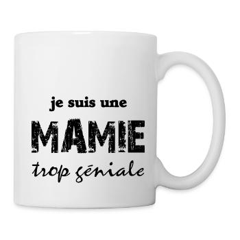 je suis une mamie trop géniale - Mug blanc - blanc - Droite