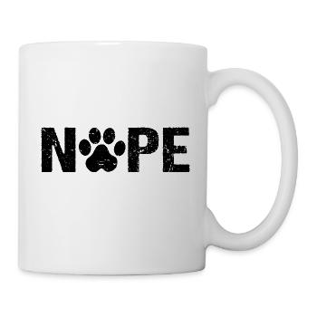 Nope Dog Patte de chien - Mug blanc - blanc - Droite