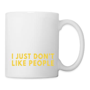 I Just don t like people - Mug - white - Right