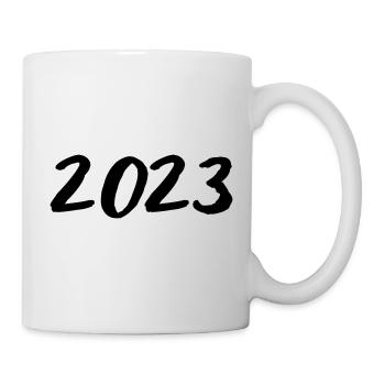2023 - Jahr - Jahreswechsel - Tasse - Weiß - Rechts