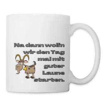 Good mood into the day - Mug - white - Right