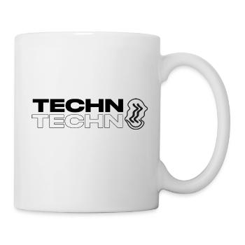 Techno Acid Blurred Logo - Mug blanc - blanc - Droite