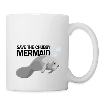 SAVE THE CHUBBY MERMAID AKA MANATEE - Mug - white - Right