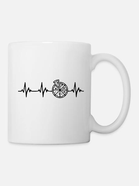 Pizza Heartbeat - Mug - white
