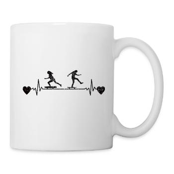 Skateboarding Skateboard Skating Longboard Skater - Mug blanc - blanc - Droite