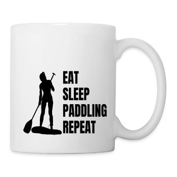 Stand-Up Paddling Stand Up Paddling Stand-Up Paddler Surfing - Mug blanc - blanc - Droite