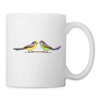 Oiseaux - Mug blanc - blanc - Droite