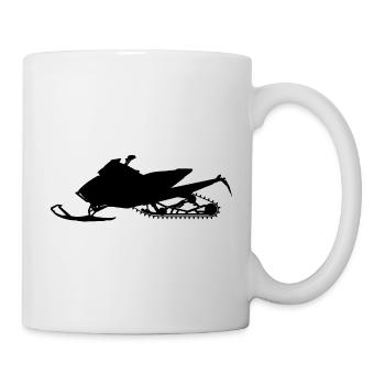 Schneemobil Motorschlitten Snowmobile snowmachine - Mug - white - Right
