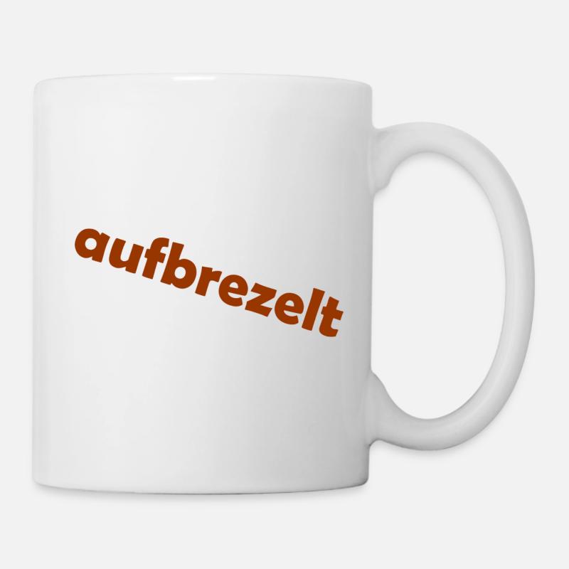 aufbrezelt - Tasse - Weiß