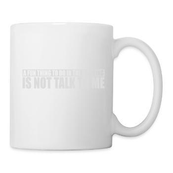 ne me parle pas - Mug blanc - blanc - Droite