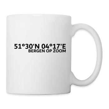Bergen op Zoom coordinates - Mug - white - Right