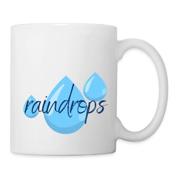 raindrops - Tasse - Weiß - Rechts